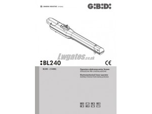 GiBiDi Meka BL240 Installation Instructions