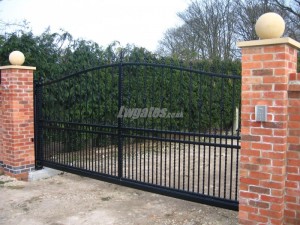 Steel Decorative cantilever gates