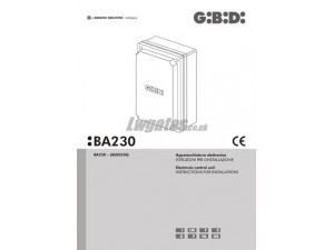 GiBiDi BA230 Installation Instructions - LW Systems
